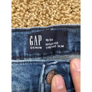 Gap High Rise Vintage Slim Jeans Mens Size 18/34